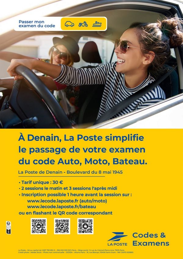 Code La poste plaquette