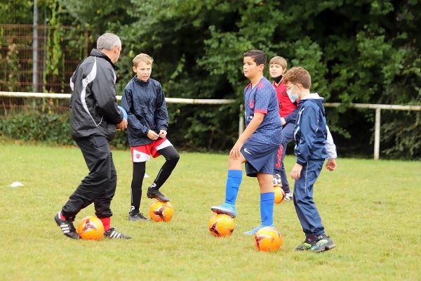 T-shirt de football imprimé pour enfants, football, feu, terre