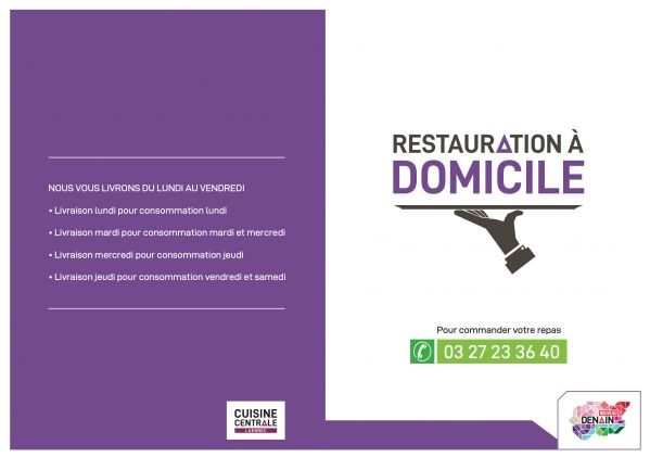 Menu à domicile visuel
