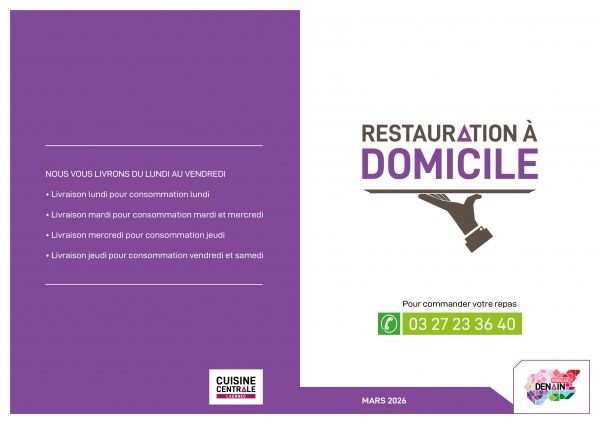 Menus du mois de mars 2026