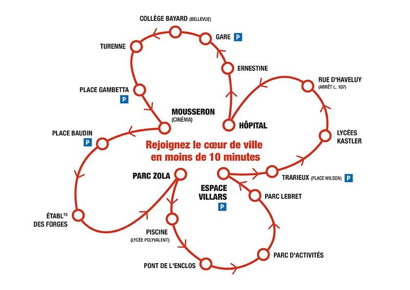 Trèfle arrêt Villars Express